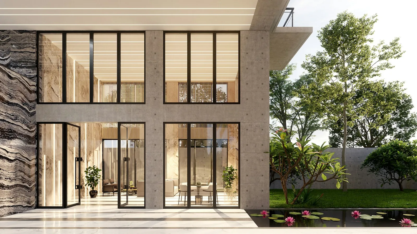 Architektur- und Einrichtungsmotiv, illustrative Bildwelt